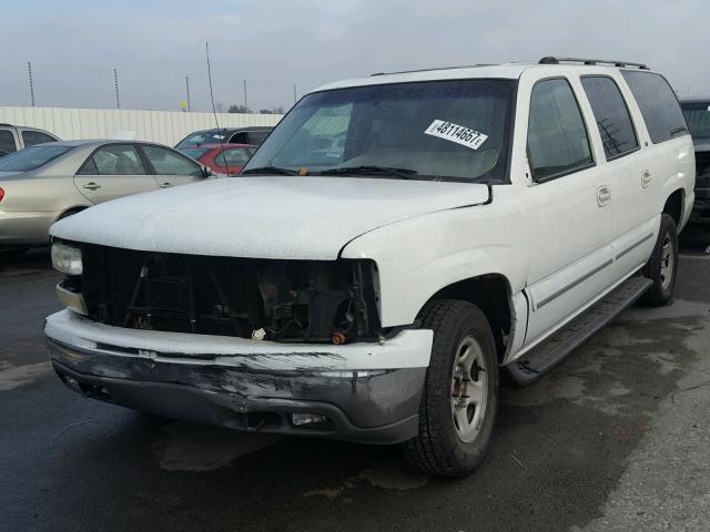 3GNEC16T31G229510 - 2001 CHEVROLET SUBURBAN C WHITE photo 2