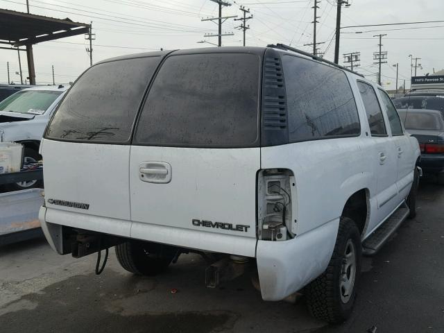 3GNEC16T31G229510 - 2001 CHEVROLET SUBURBAN C WHITE photo 4