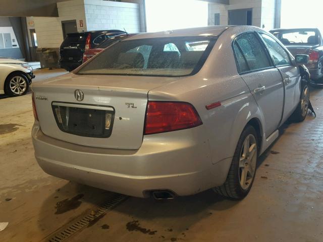 19UUA66254A075580 - 2004 ACURA TL GRAY photo 4