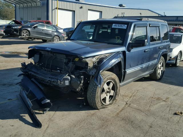 1J4RG4GK1AC115556 - 2010 JEEP COMMANDER BLUE photo 2
