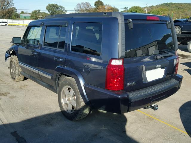 1J4RG4GK1AC115556 - 2010 JEEP COMMANDER BLUE photo 3