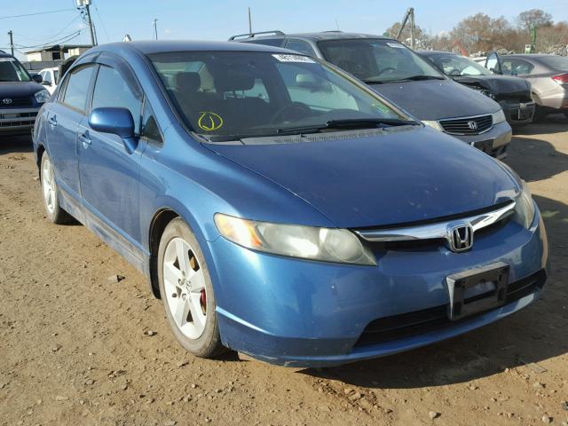 1HGFA16506L151445 - 2006 HONDA CIVIC LX BLUE photo 1