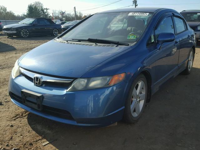 1HGFA16506L151445 - 2006 HONDA CIVIC LX BLUE photo 2