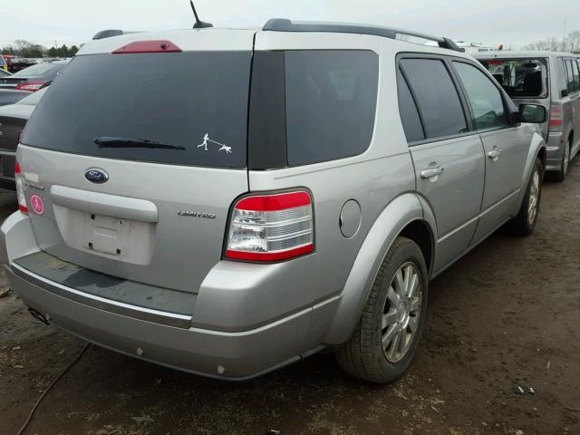 1FMDK03W08GA07119 - 2008 FORD TAURUS X L SILVER photo 4