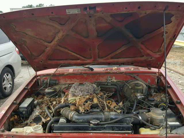 JT4RN01P0M0025975 - 1991 TOYOTA PICKUP 1/2 RED photo 7