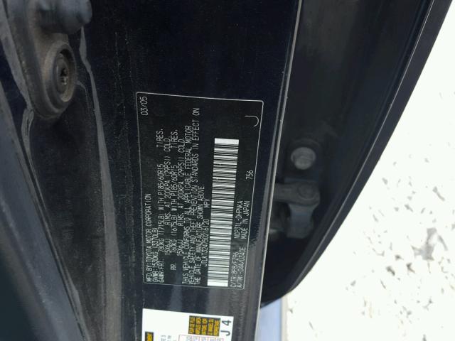 JTLKT324750216120 - 2005 TOYOTA SCION XB Қара фото 10