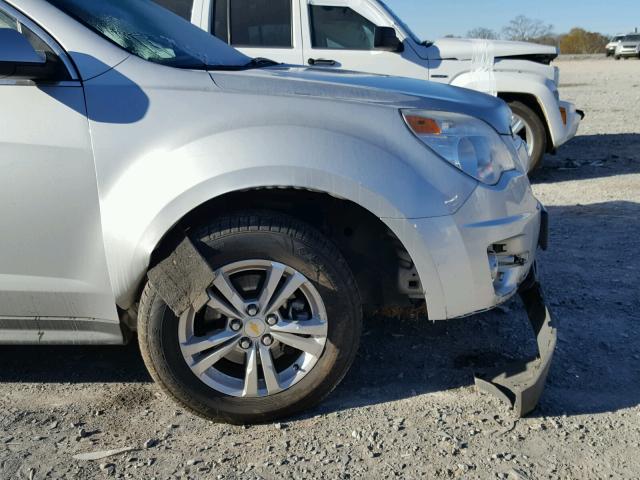 2CNFLEEC5B6421283 - 2011 CHEVROLET EQUINOX LT SILVER photo 9