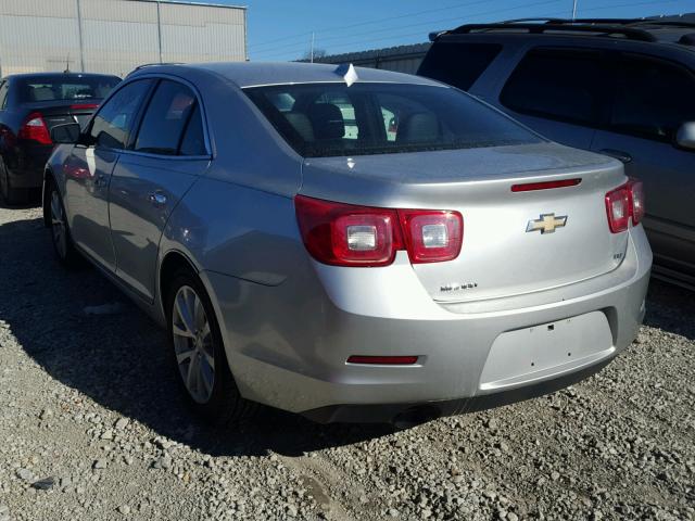 1G11H5SAXDU142153 - 2013 CHEVROLET MALIBU LTZ SILVER photo 3