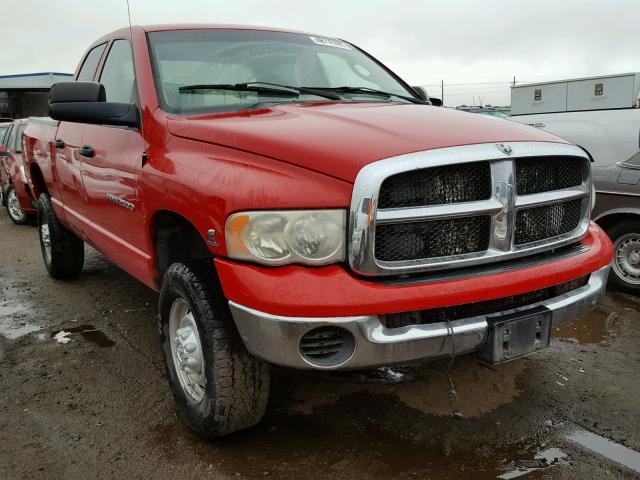 3D7KU28C34G234633 - 2004 DODGE RAM 2500 S RED photo 1