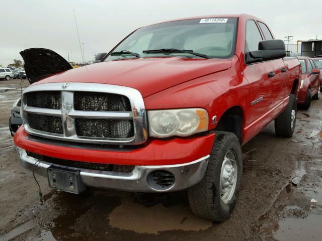 3D7KU28C34G234633 - 2004 DODGE RAM 2500 S RED photo 2