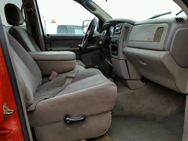 3D7KU28C34G234633 - 2004 DODGE RAM 2500 S RED photo 5