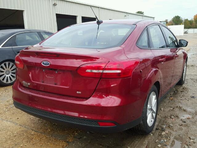 1FADP3F29GL377173 - 2016 FORD FOCUS SE RED photo 4