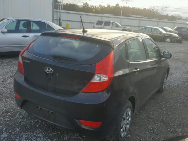 KMHCT5AE4FU227667 - 2015 HYUNDAI ACCENT GS BLACK photo 4