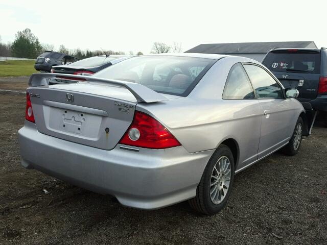 1HGEM22965L069042 - 2005 HONDA CIVIC EX SILVER photo 4