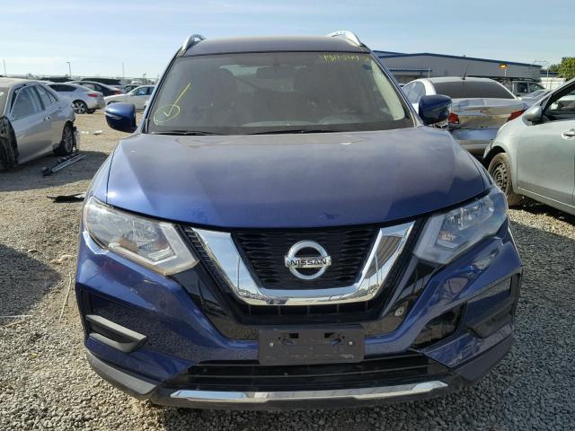 KNMAT2MT5HP539938 - 2017 NISSAN ROGUE S BLUE photo 9