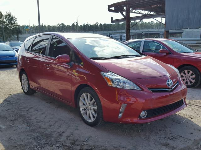 JTDZN3EU5C3049218 - 2012 TOYOTA PRIUS V RED photo 1