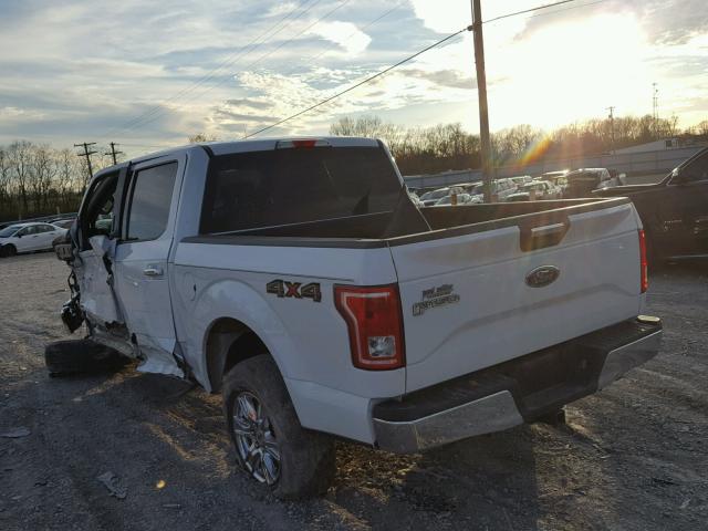 1FTEW1EP2FFB09002 - 2015 FORD F150 SUPER WHITE photo 3