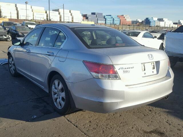 1HGCP26808A160016 - 2008 HONDA ACCORD EXL SILVER photo 3