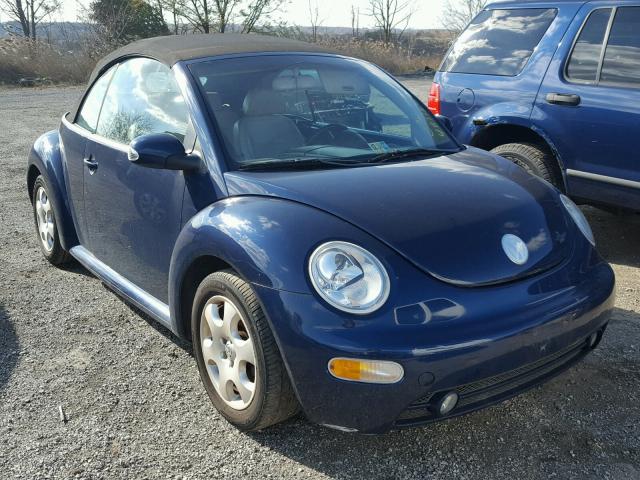 3VWCK21Y53M307170 - 2003 VOLKSWAGEN NEW BEETLE BLUE photo 1