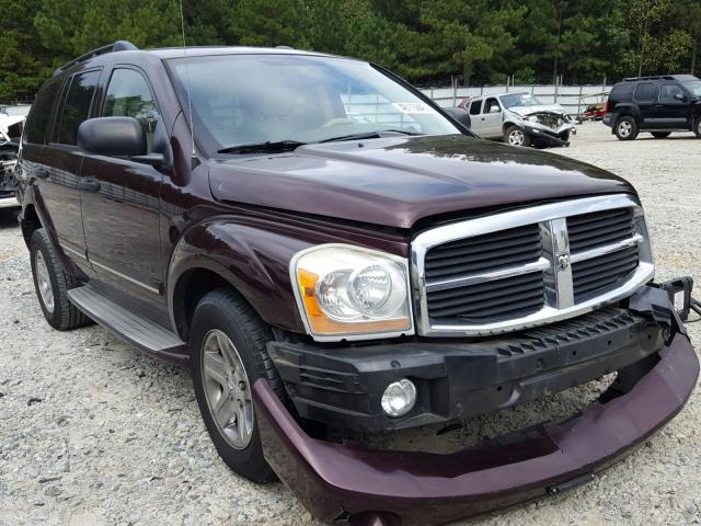 1D8HD58D75F530628 - 2005 DODGE DURANGO LI BURGUNDY photo 1