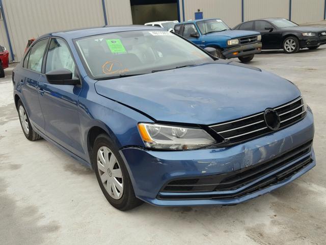 3VW2K7AJ0FM347804 - 2015 VOLKSWAGEN JETTA BASE 蓝色 照片 1