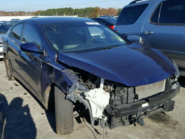 5NPDH4AE7EH464537 - 2014 HYUNDAI ELANTRA SE BLUE photo 9