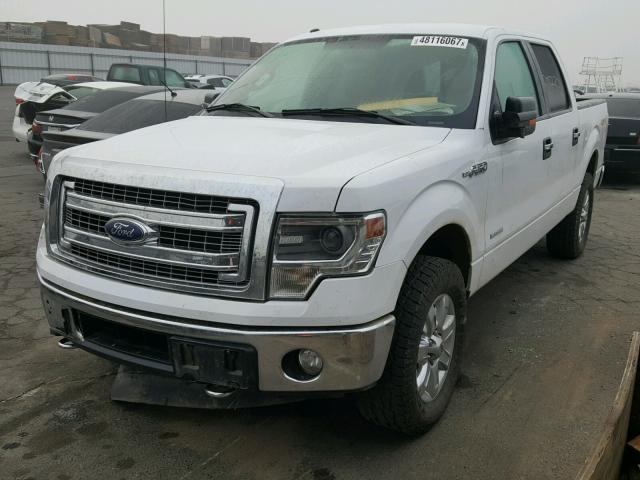 1FTFW1ET4EKG57848 - 2014 FORD F150 SUPER WHITE photo 2