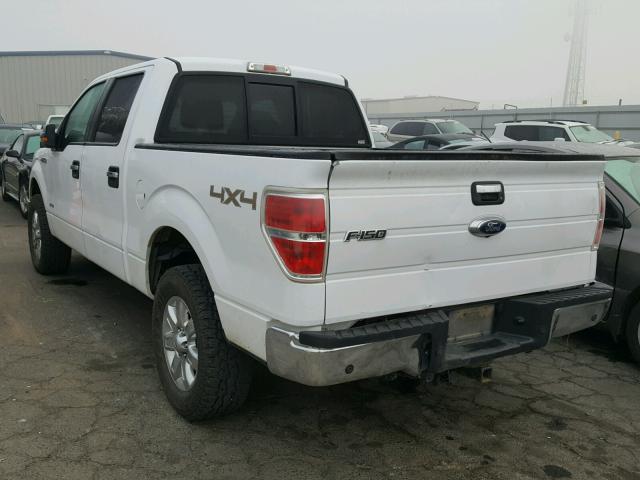 1FTFW1ET4EKG57848 - 2014 FORD F150 SUPER WHITE photo 3