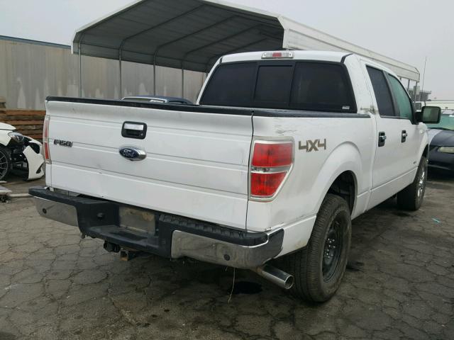 1FTFW1ET4EKG57848 - 2014 FORD F150 SUPER WHITE photo 4