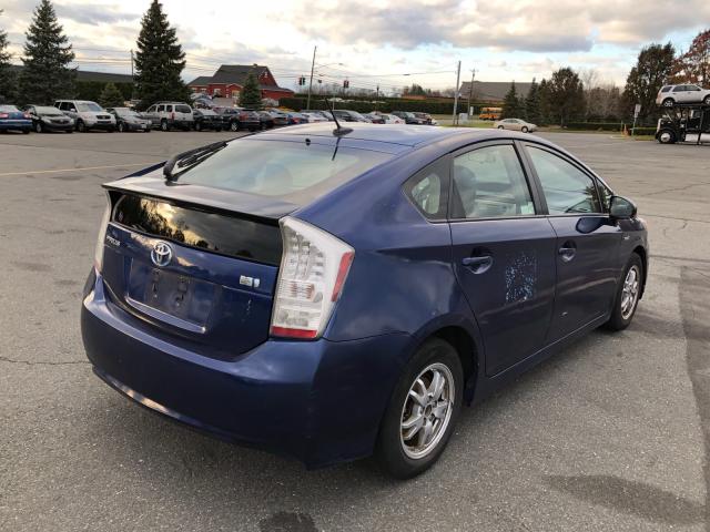 JTDKN3DU6B1472869 - 2011 TOYOTA PRIUS BLUE photo 4