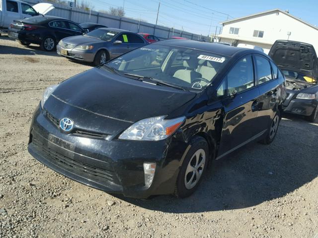 JTDKN3DU1C1553148 - 2012 TOYOTA PRIUS BLACK photo 2