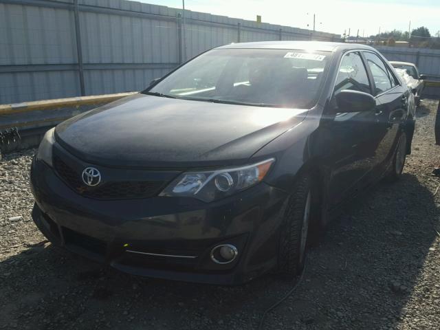 4T1BF1FK0CU128351 - 2012 TOYOTA CAMRY BASE BLACK photo 2