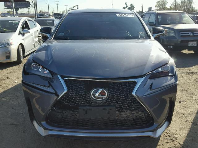 JTJYARBZ6G2025013 - 2016 LEXUS NX 200T GRAY photo 9