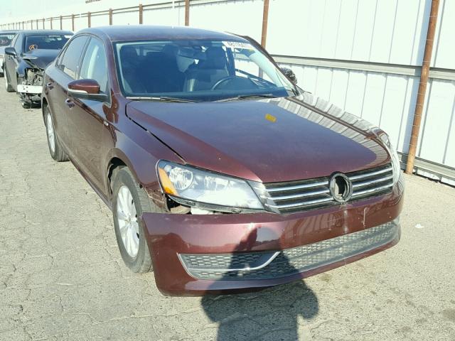 1VWAT7A37EC090120 - 2014 VOLKSWAGEN PASSAT S BURGUNDY photo 1