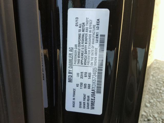 WMEEJ9AAXDK673405 - 2013 SMART FORTWO ELE 绿色 照片 10