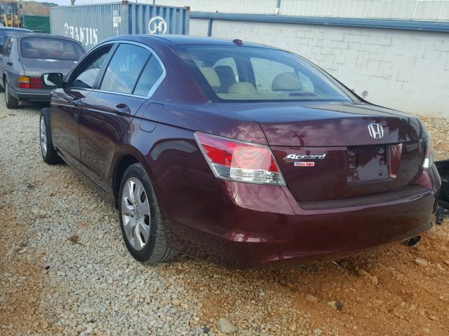 1HGCP2F87AA074613 - 2010 HONDA ACCORD EXL MAROON photo 3