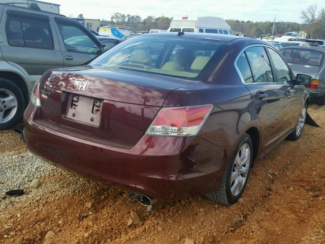 1HGCP2F87AA074613 - 2010 HONDA ACCORD EXL MAROON photo 4