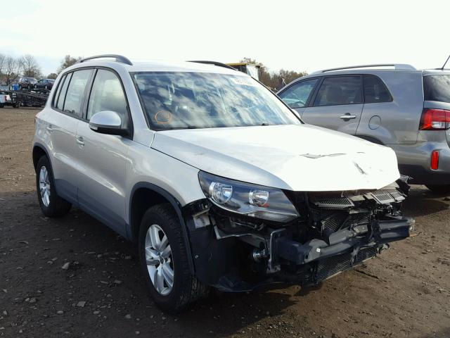 WVGBV7AX1FW609971 - 2015 VOLKSWAGEN TIGUAN S SILVER photo 1