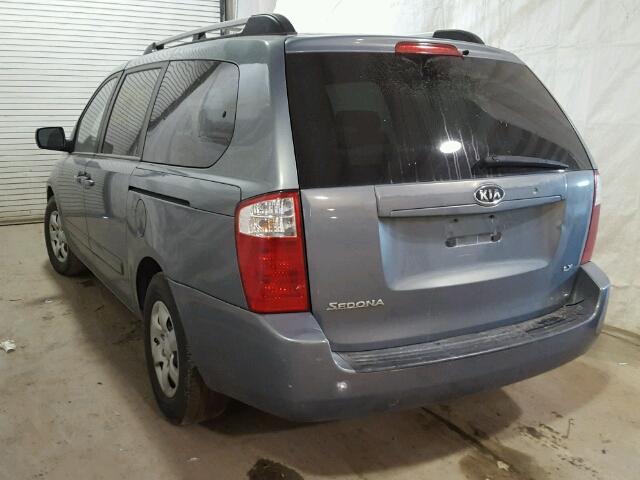 KNDMB233986242498 - 2008 KIA SEDONA EX GRAY photo 3