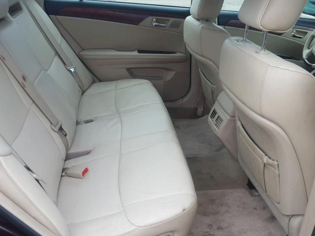 4T1BK3DB7CU472463 - 2012 TOYOTA AVALON BAS Марун фото 6