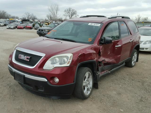 1GKEV13757J148532 - 2007 GMC ACADIA SLE BURGUNDY photo 2