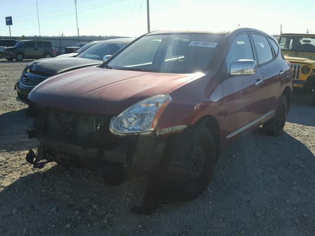 JN8AS5MV3DW107472 - 2013 NISSAN ROGUE S MAROON photo 2