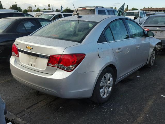 1G1PC5SH3C7220985 - 2012 CHEVROLET CRUZE LS SILVER photo 4