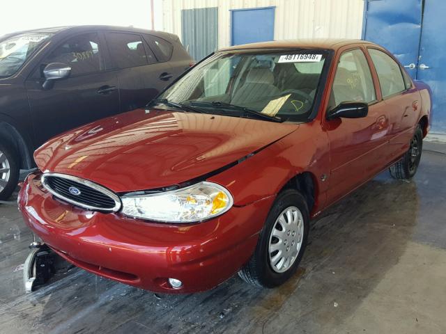 1FAFP6630YK114838 - 2000 FORD CONTOUR SE RED photo 2