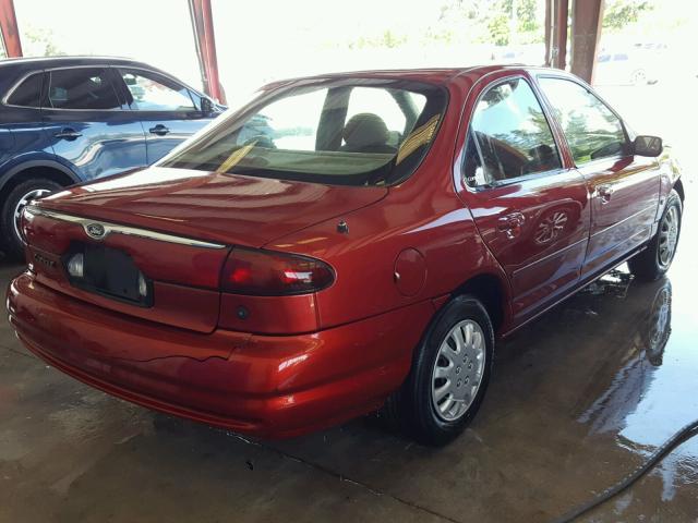 1FAFP6630YK114838 - 2000 FORD CONTOUR SE RED photo 4