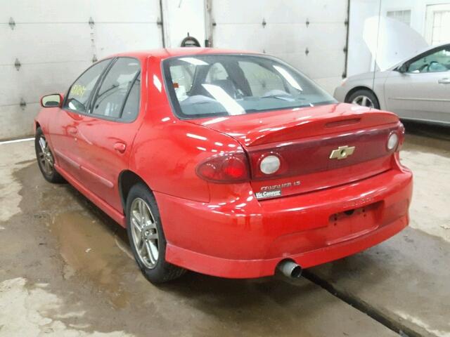 1G1JH54F547132251 - 2004 CHEVROLET CAVALIER L RED photo 3