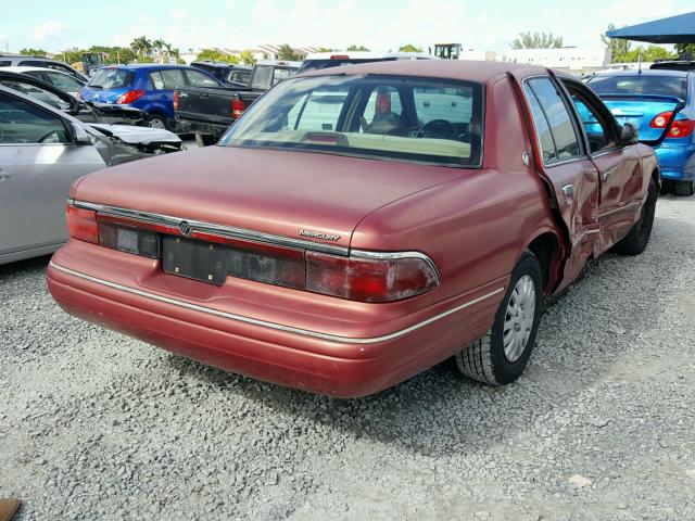 2MELM74W8SX690673 - 1995 MERCURY GRAND MARQ RED photo 4