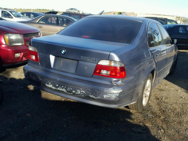 WBADT43403G028100 - 2003 BMW 525 I AUTO BLUE photo 4