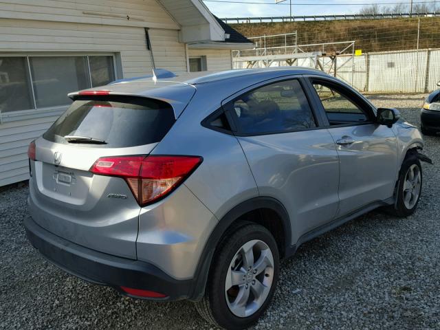 3CZRU6H70HM733829 - 2017 HONDA HR-V EXL SILVER photo 4