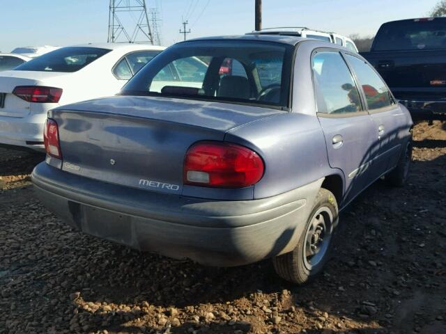 2C1MR5292T6779944 - 1996 GEO METRO BASE PURPLE photo 4